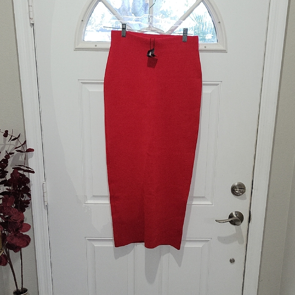 Express Vibrant Red Mini Pencil Skirt Size XS
